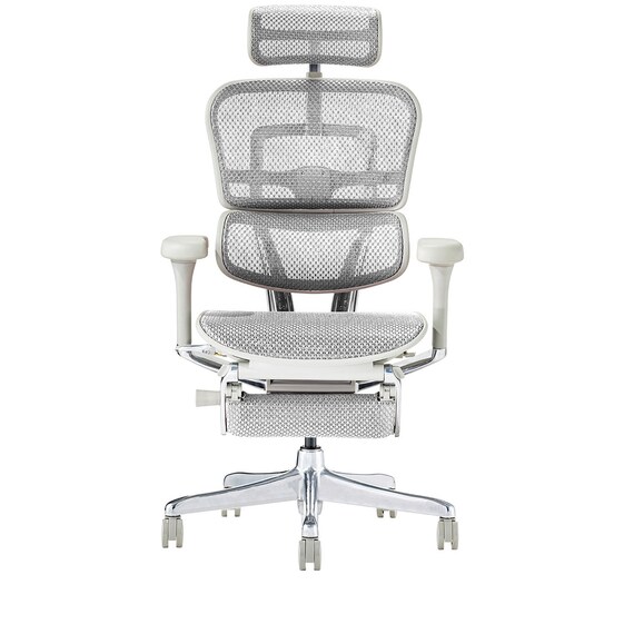 ワークチェア(エルゴヒューマン EHP2 LPLDR GY/WH) 3枚目画像