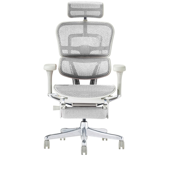 ワークチェア(エルゴヒューマン EHP2 LPLDR GY/WH) 3枚目画像