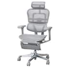 ワークチェア(エルゴヒューマン EHP2 LPLDR GY/WH) 4枚目画像