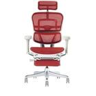 ワークチェア(エルゴヒューマン EHP2 LPLDR GY/RD) 3枚目画像