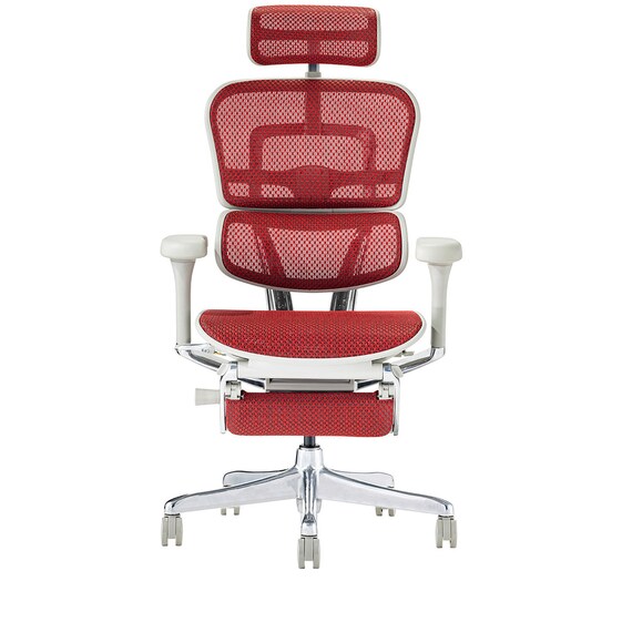 ワークチェア(エルゴヒューマン EHP2 LPLDR GY/RD) 3枚目画像