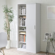 片側引き戸スライド書棚 (幅80cm)