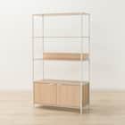 フリーシェルフ扉ユニット付き(CW752 1584 NA/WH) 1枚目画像