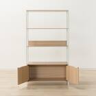 フリーシェルフ扉ユニット付き(CW752 1584 NA/WH) 3枚目画像