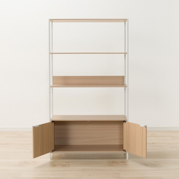 フリーシェルフ扉ユニット付き(CW752 1584 NA/WH) 3枚目画像