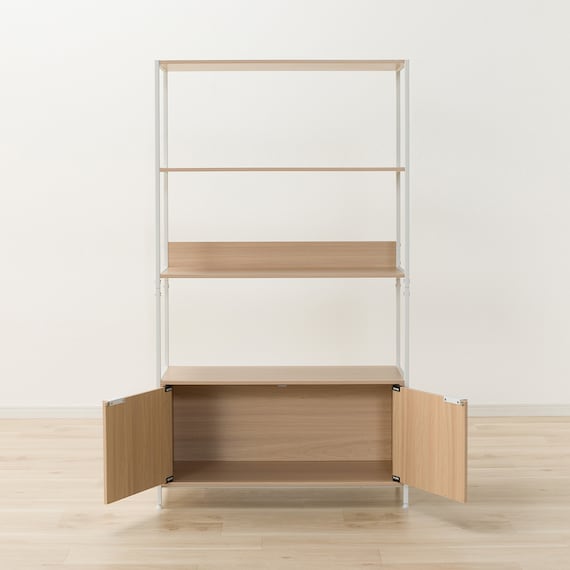 フリーシェルフ扉ユニット付き(CW752 1584 NA/WH) 3枚目画像