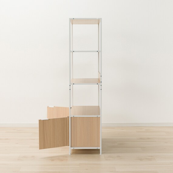 フリーシェルフ扉ユニット付き(CW752 1584 NA/WH) 5枚目画像