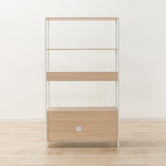 フリーシェルフ扉ユニット付き(CW752 1584 NA/WH) 6枚目画像