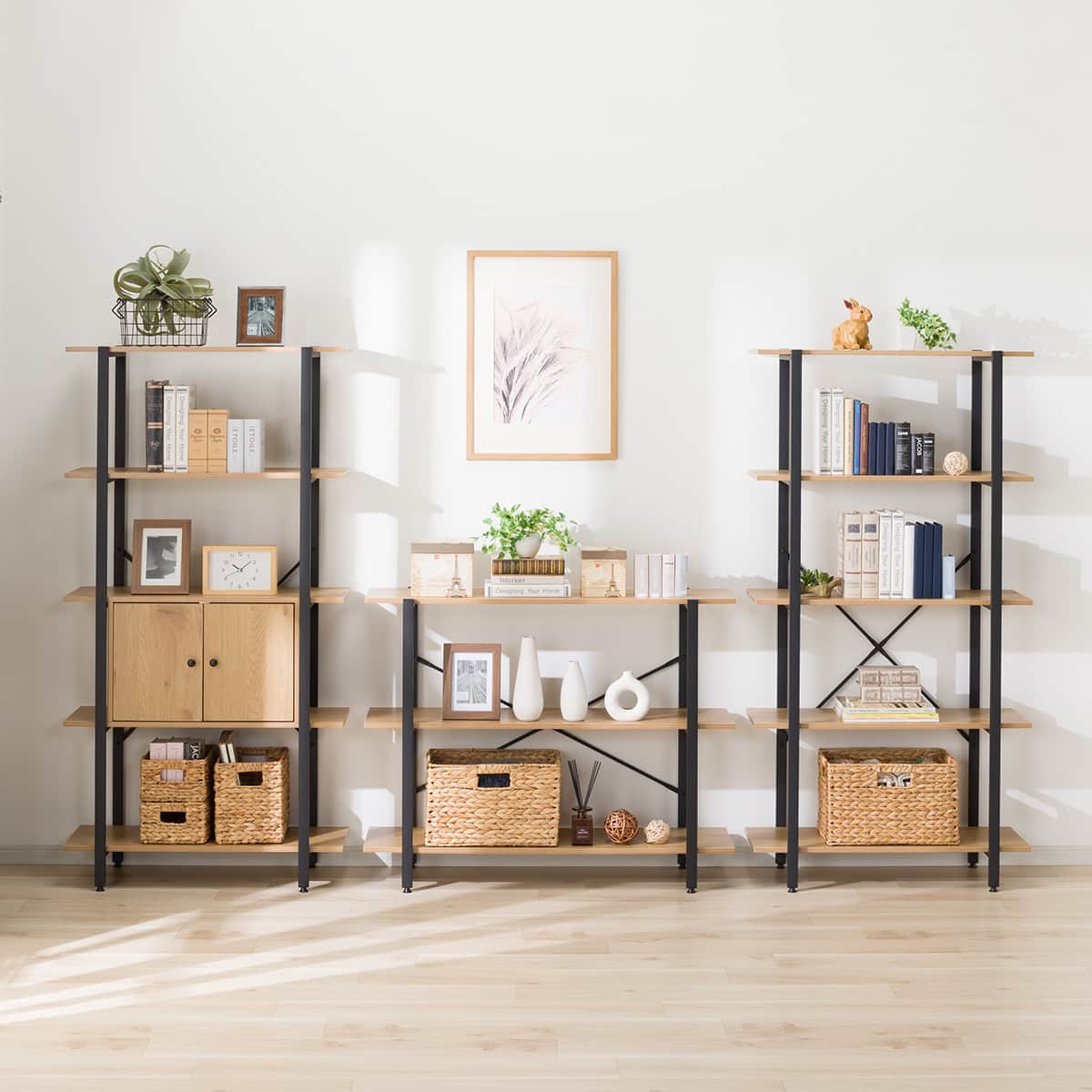 フリーシェルフ(KP505 1580 LBR/BK) | ニトリネット【公式】 家具