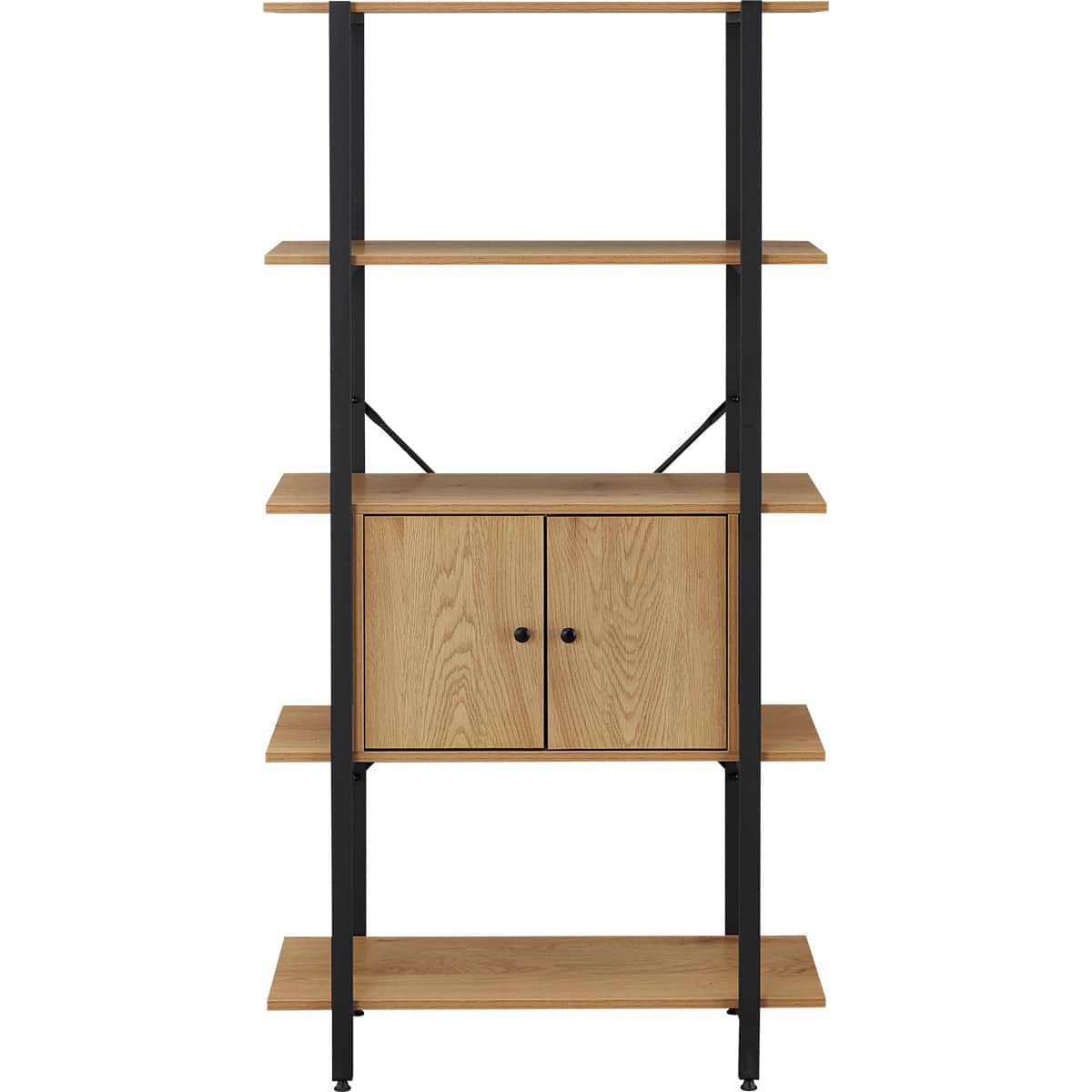 フリーシェルフ扉ユニット付き(KP506 1580 LBR/BK) | ニトリネット