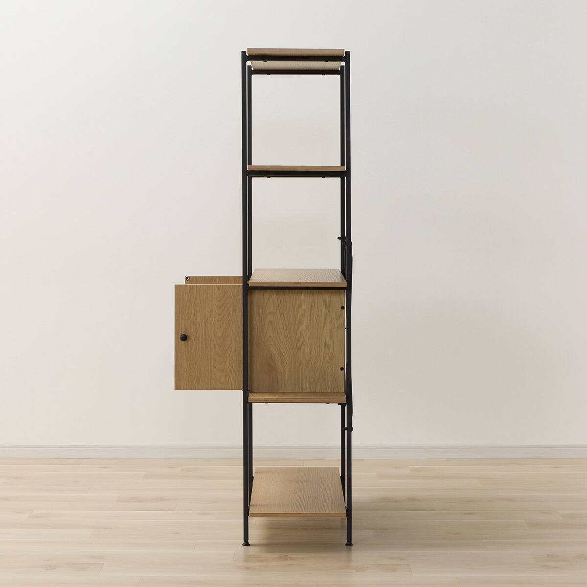 フリーシェルフ扉ユニット付き(KP506 1580 LBR/BK) | ニトリネット