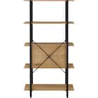 フリーシェルフ扉ユニット付き(KP506 1580 LBR/BK) 7枚目画像