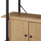 フリーシェルフ扉ユニット付き(KP506 1580 LBR/BK) 8枚目画像