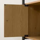 フリーシェルフ扉ユニット付き(KP506 1580 LBR/BK) 10枚目画像