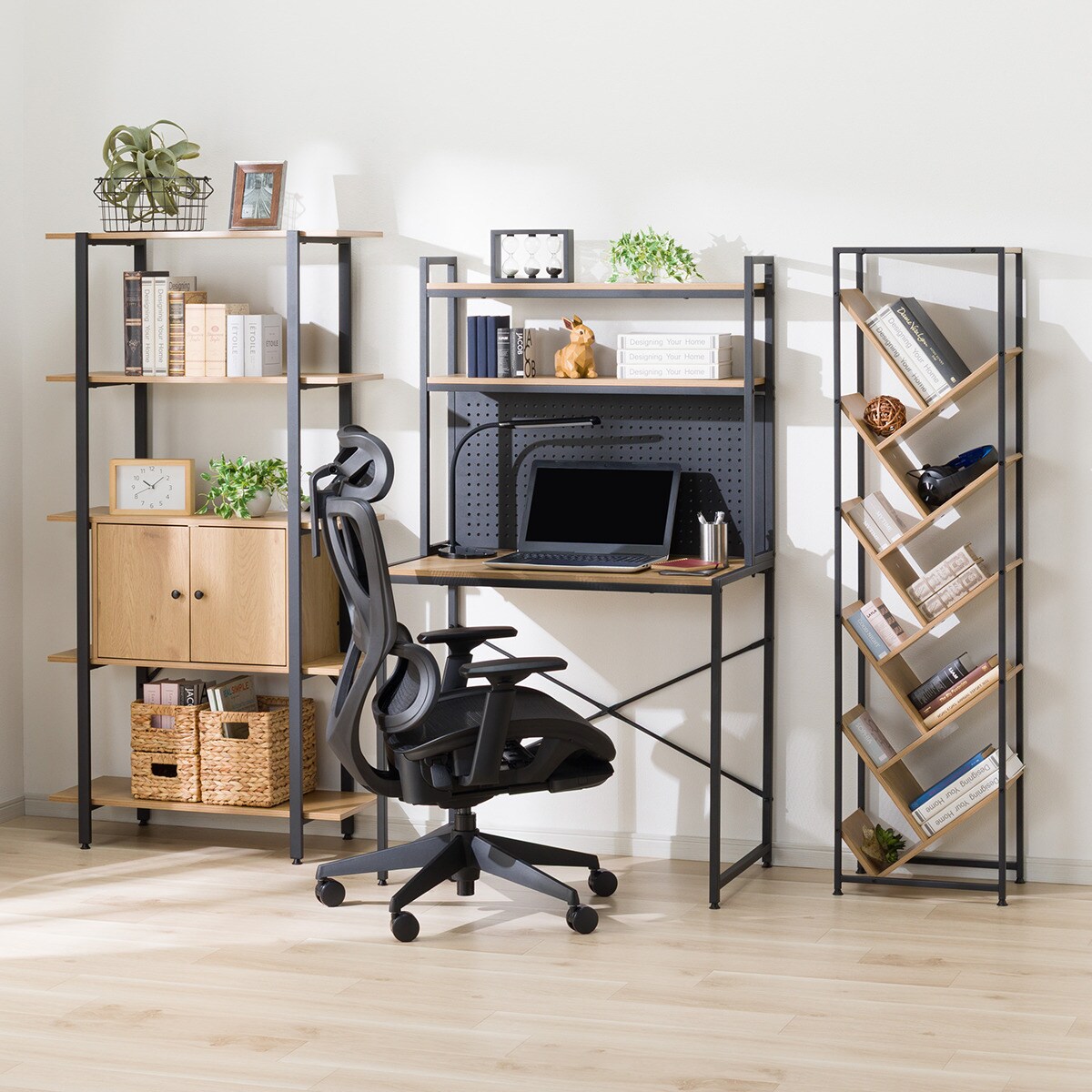 ブックシェルフ(KP507 1440 LBR/BK) | ニトリネット【公式】 家具