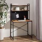 省スペースデスク(KP510 LBR/BK) 1枚目画像