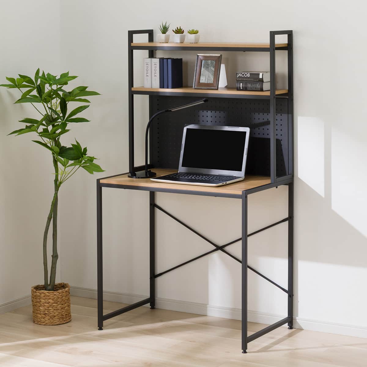 省スペースデスク(KP510 LBR/BK) | ニトリネット【公式】 家具