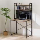 省スペースデスク(KP510 LBR/BK) 4枚目画像