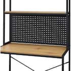 省スペースデスク(KP510 LBR/BK) 10枚目画像