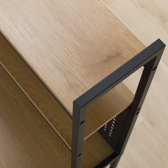 省スペースデスク(KP510 LBR/BK) 11枚目画像