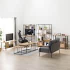 省スペースデスク(KP510 LBR/BK) 16枚目画像