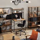 省スペースデスク(KP510 LBR/BK) 19枚目画像