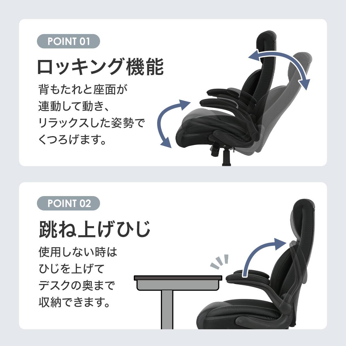 オフィスチェア(OC520 分割 BK) | ニトリネット【公式】 家具