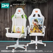 【数量限定】ゲーミングチェア「モンスターハンターワイルズ」オトモアイルー2