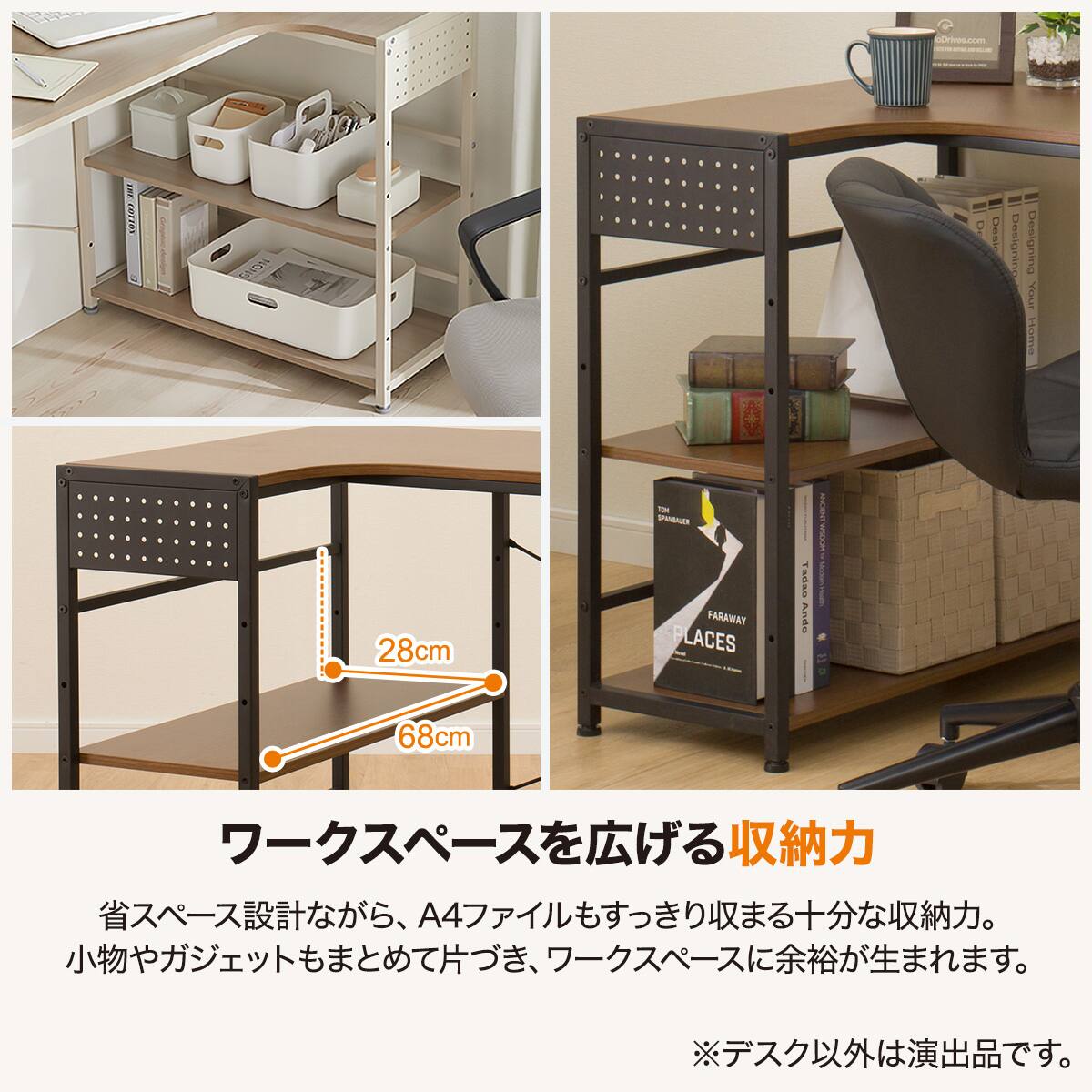 L型コーナーデスク(ZK012 72 GW) | ニトリネット【公式】 家具