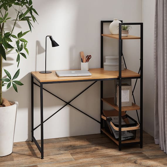 システムデスク(KP509N LBR/BK) 1枚目画像