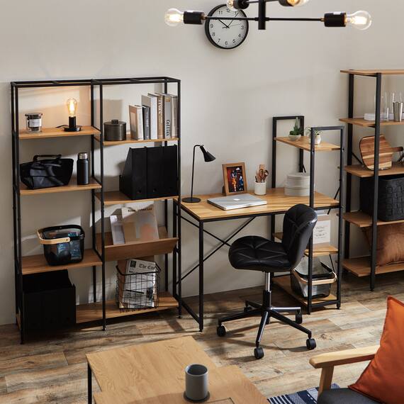 システムデスク(KP509N LBR/BK) 13枚目画像