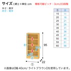 RVオーダーラック通常棚 高さ95cm (幅15×奥行22cm ライトブラウン) 2枚目画像