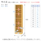 RVオーダーラック強化棚 高さ180cm (幅40×奥行32cm ライトブラン) 2枚目画像
