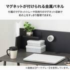 デスク(パネル付き OM002 WH) 2枚目画像