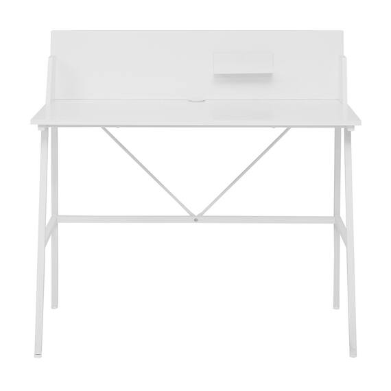 デスク(パネル付き OM002 WH) 4枚目画像