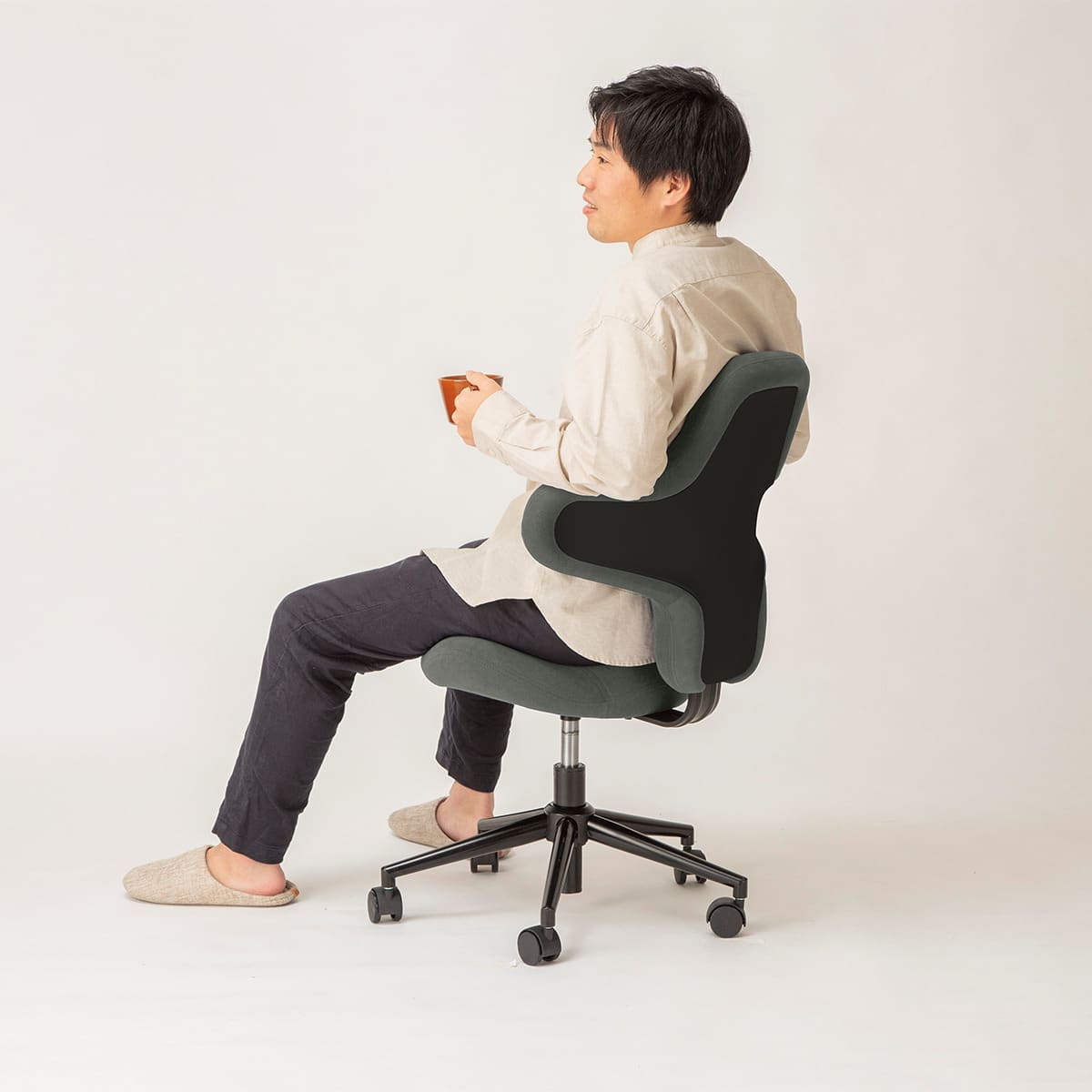 前後左右座れるチェア(OC121 BK) | ニトリネット【公式】 家具