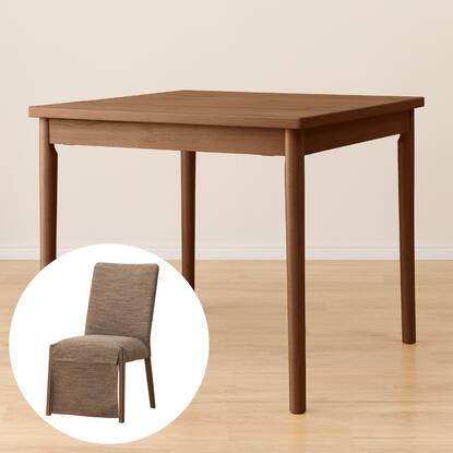 ダイニングこたつ＋チェアセット(NV02 80/C-10K×2)【一部創業祭感謝  