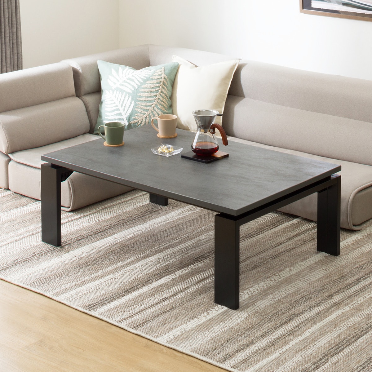 リビングこたつ(フロットR 105 GY) | ニトリネット【公式】 家具