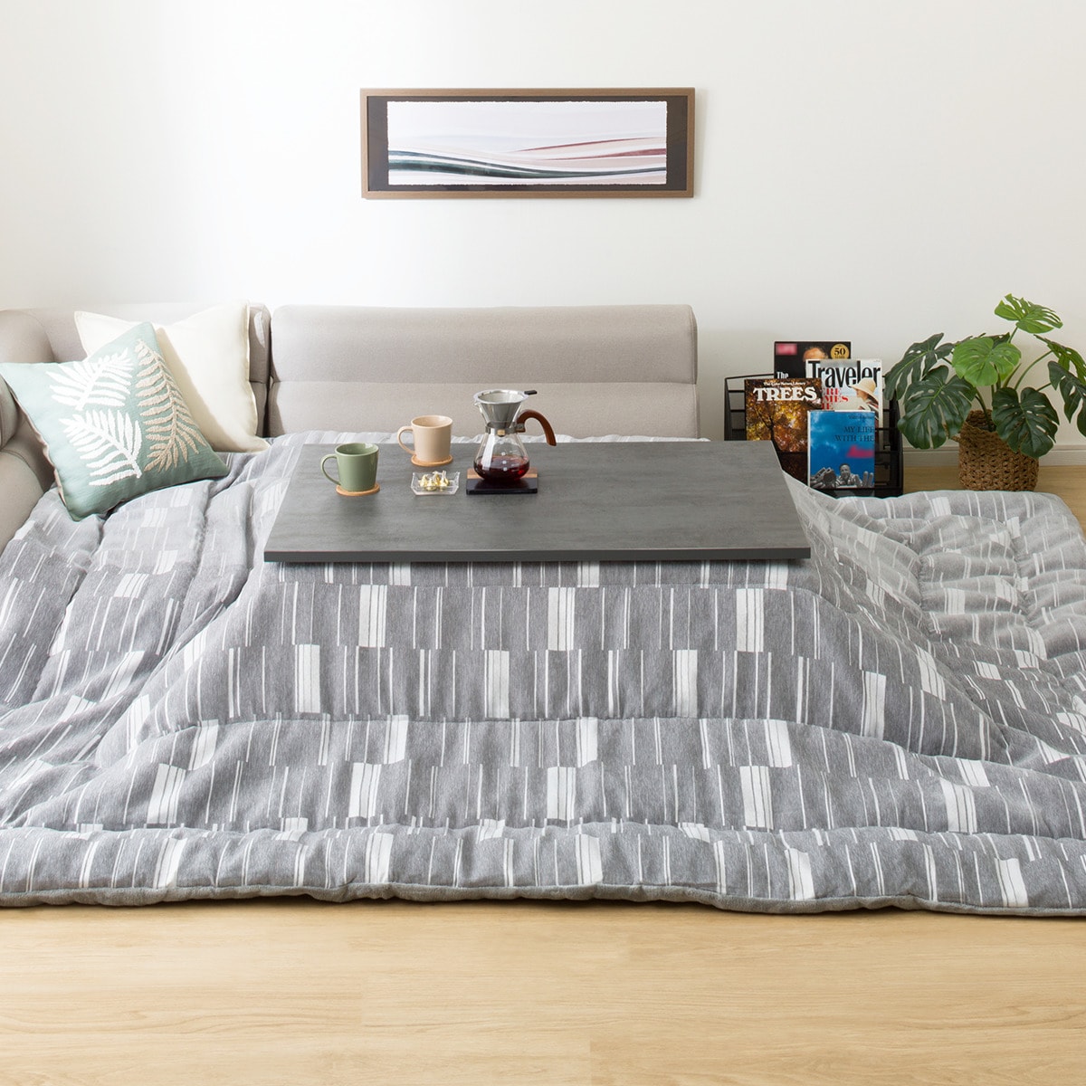 ニトリ リビングこたつ 105×70cm フロットN105N 掛布団付き ニトリ リビングこたつ(フロットR 105 VNA) : ニトリ Yahoo!店 - 通販