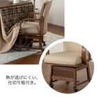 ダイニングこたつチェア(SC-010K 肘付き LBR)【島忠ホームズ商品】 5枚目画像