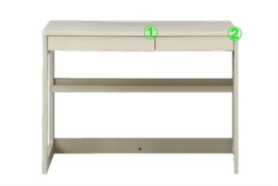 デスク DL02 WW/PU P 2枚目画像