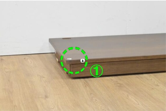 デスク DL02 MBR/BK P 3枚目画像