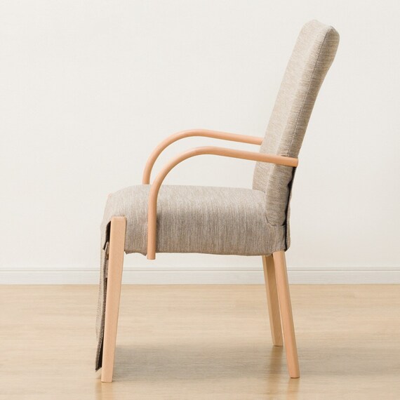 傷・汚れに強いファブリック ダイニングこたつチェア(C-10K 肘付きNA/NSF-BE) 8枚目画像