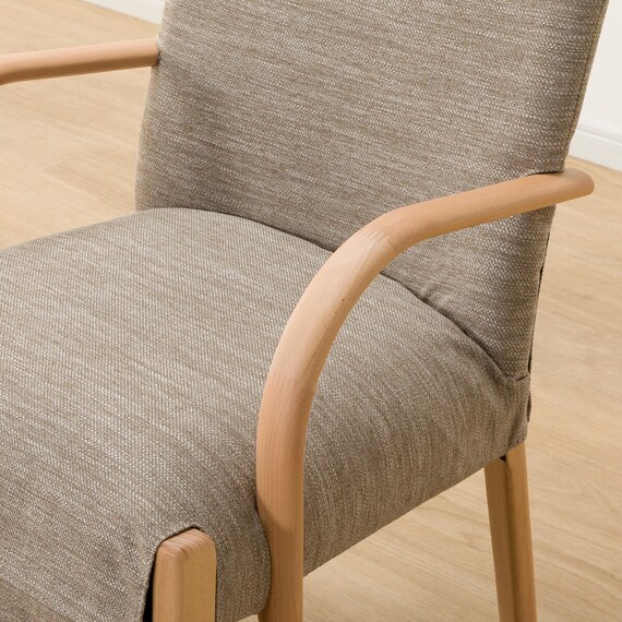 傷・汚れに強いファブリック ダイニングこたつチェア(C-10K 肘付きNA/NSF-BE) 12枚目画像