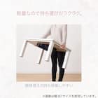 大理石調の軽量リビングこたつ(LM01 105 WH) 3枚目画像