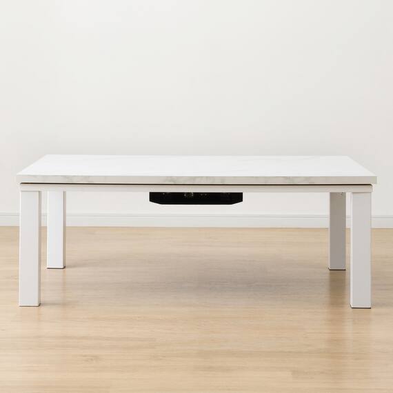 大理石調の軽量リビングこたつ(LM01 105 WH) 7枚目画像