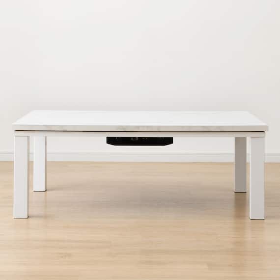 大理石調の軽量リビングこたつ(LM01 105 WH) 7枚目画像