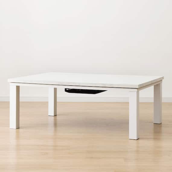 大理石調の軽量リビングこたつ(LM01 105 WH) 8枚目画像