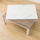 大理石調の軽量リビングこたつ(LM01 105 WH) 10枚目画像