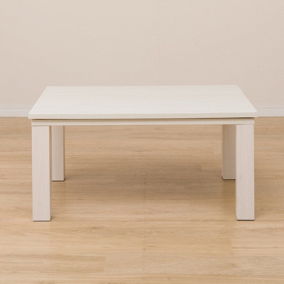 長方形リビングこたつ + 掛布団セット (LS01 8060 WW/RB2510 正方形 IV) 9枚目画像